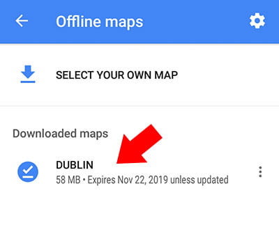 Offline Maps Step 5