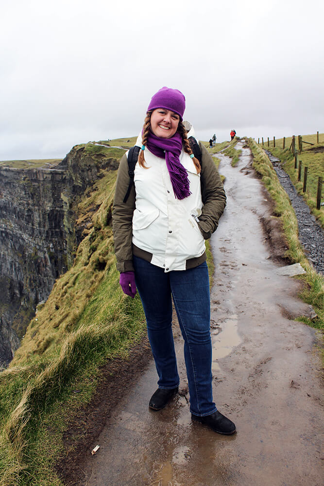 Barbara at The Cliffs of Moher