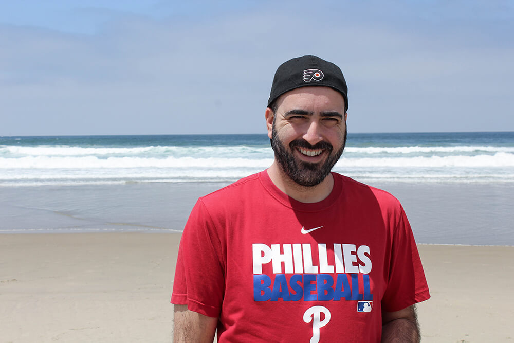 Mark at the beach in San Diego