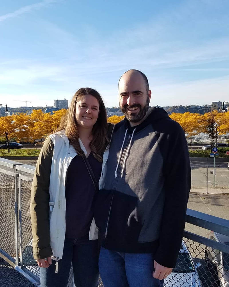 Barb and Mark on the High Line in NYC