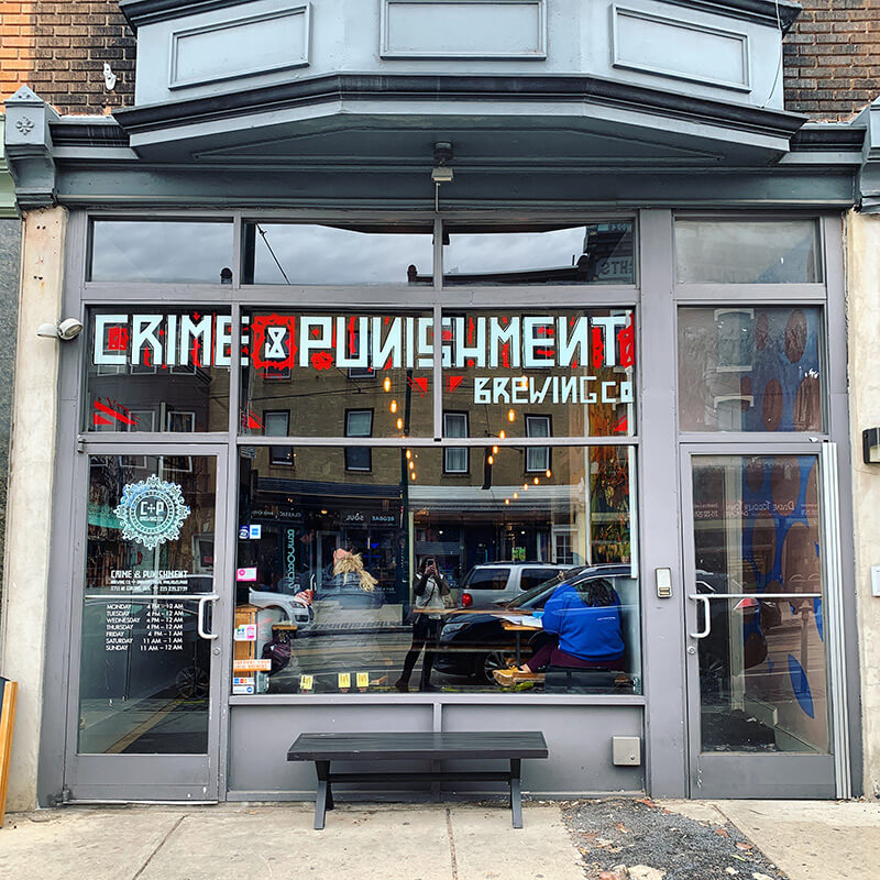 Crime and Punishment Brewing Co. in Brewerytown Philadelphia