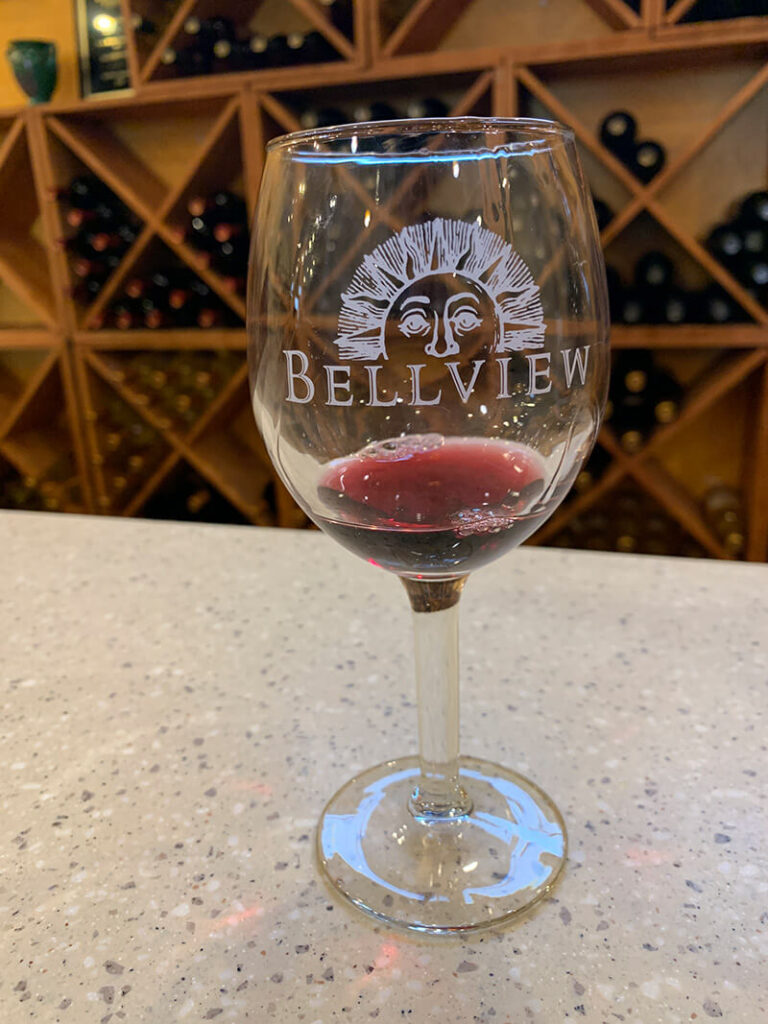 Bellview glass of wine