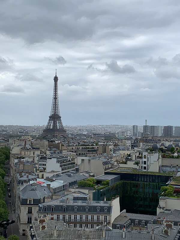 Smog from Eiffel Tower