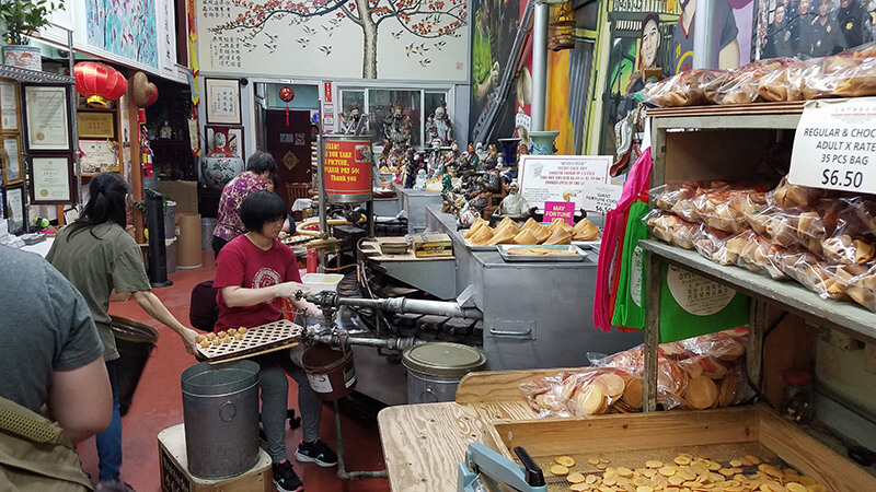 Golden Gate Fortune Cookie Factory in San Francisco