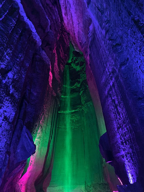 Ruby Falls Waterfall