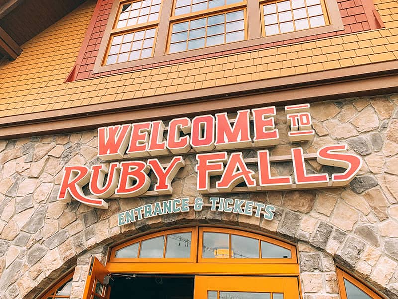 Ruby Falls entrance