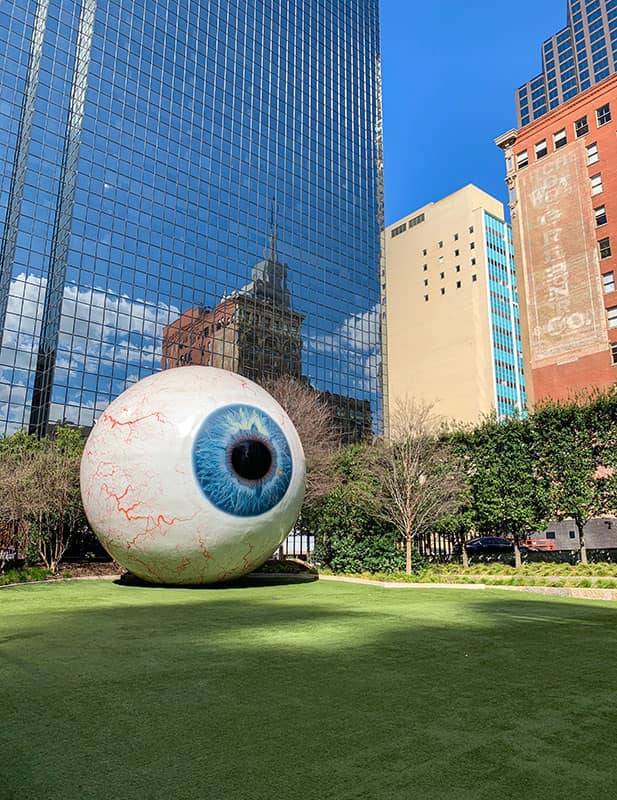 Giant Eyeball - Located in Downtown Dallas, Texas