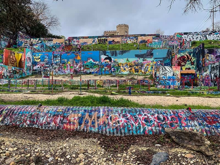 Graffiti Park in Austin, Texas Must Love Traveling