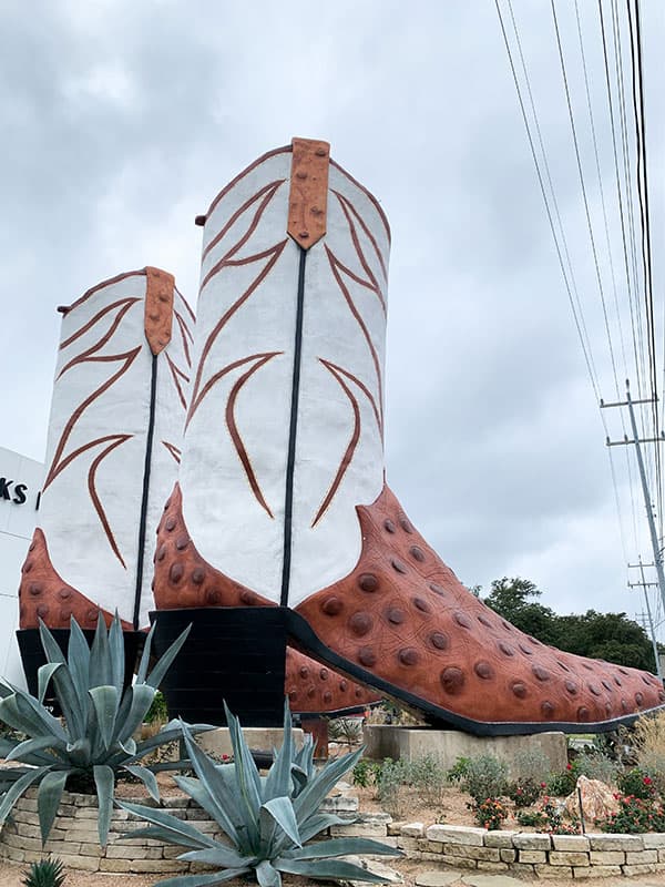 Giant Cowboy Boots – Illusions - Tents, Rentals, and Event Design