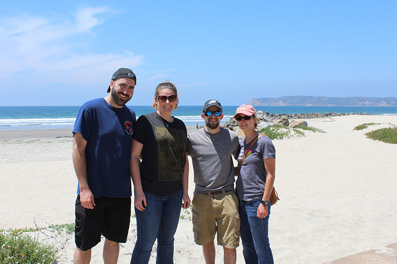 with Neil and Sara in San Diego