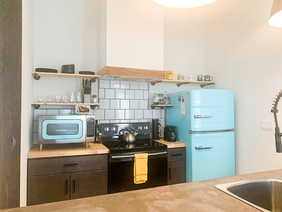 vintage style kitchen unique Airbnb in Winchester