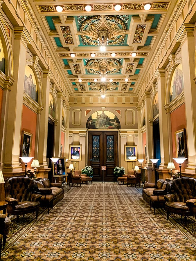 The Franklin Room inside Philadelphia's Masonic Temple