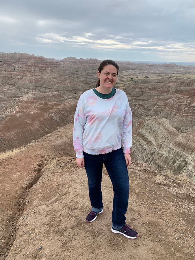 Barbara at Badlands National Park