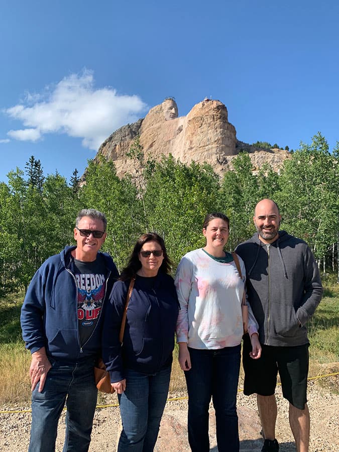 family at crazy horse