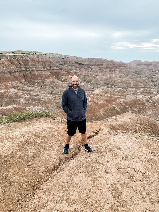 Mark at Badlands National Park