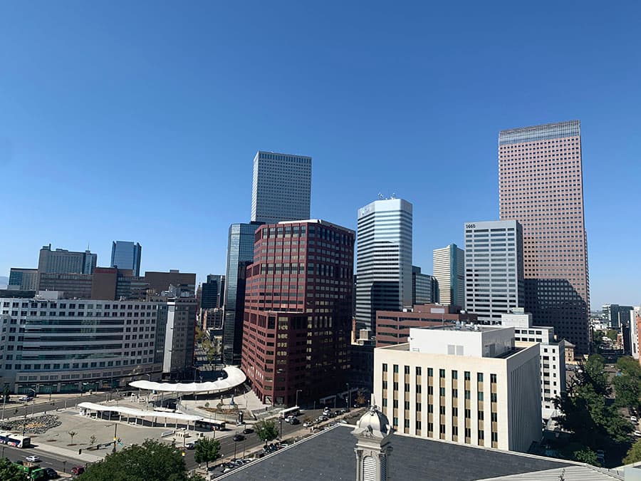 view of Denver from Capitol Building