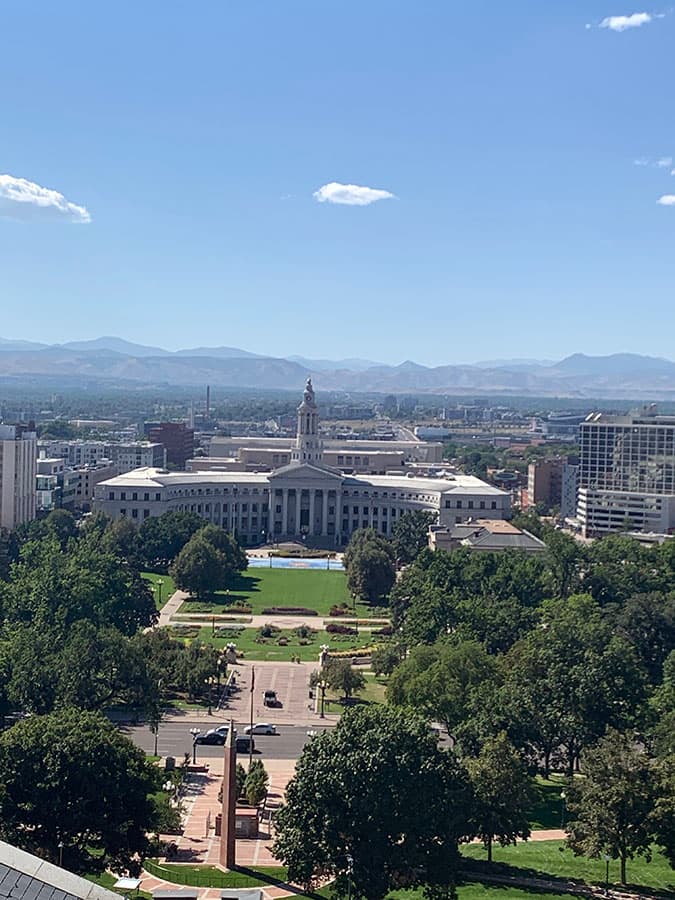 view of Denver from Capitol Building