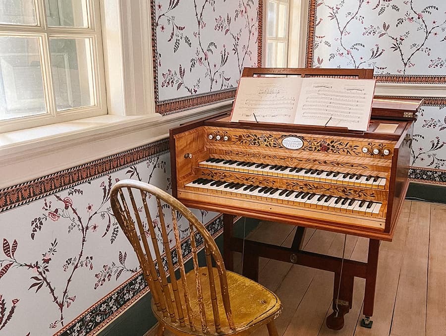 music room in Mt. Vernon