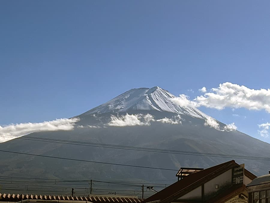Mt. Fuji from train station