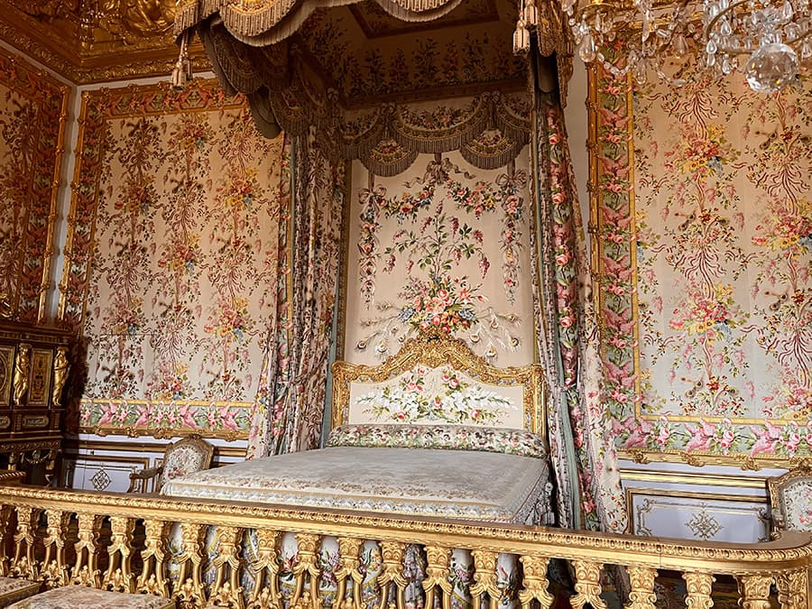 Marie Antionette's bedroom