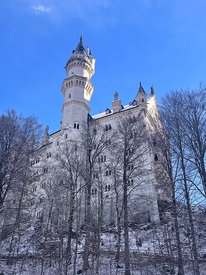 back of Neuschwanstein castle