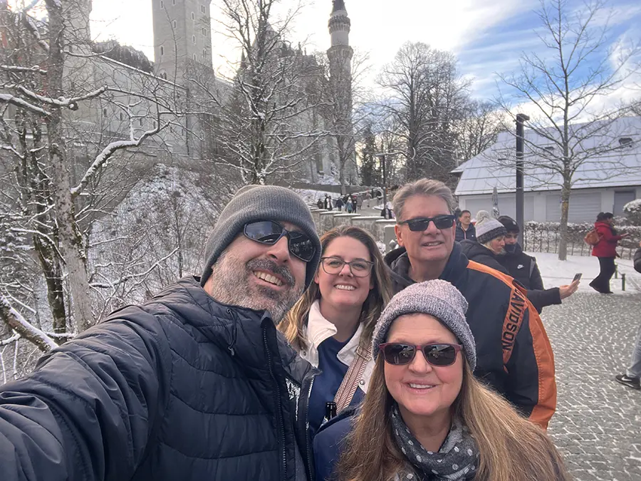 selfie at Neuschwanstein