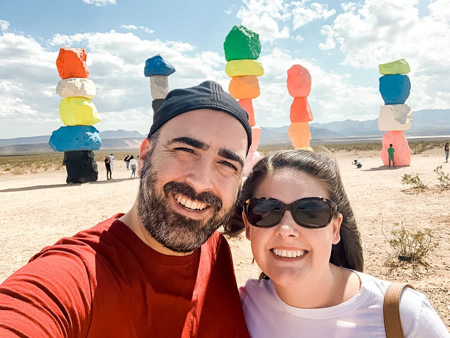 mark and barb at seven magic mountains