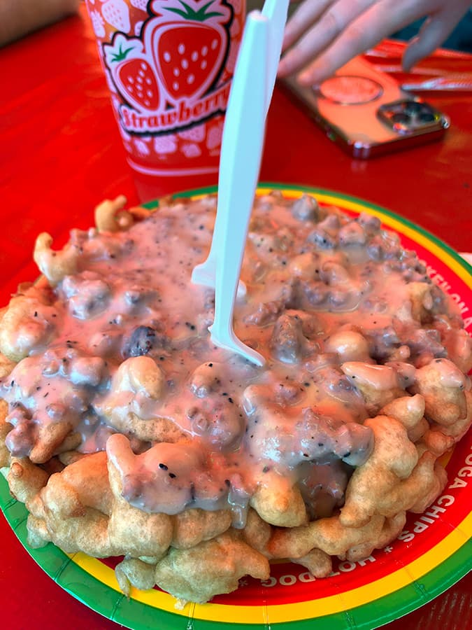 southern funnel cake at the Florida State Fair