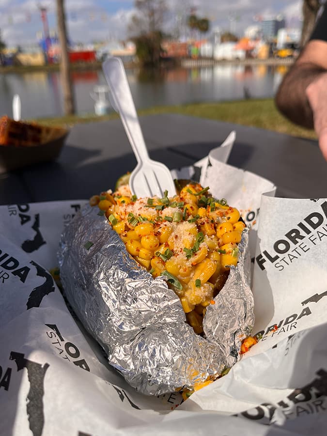 street corn potato at the Florida State Fair