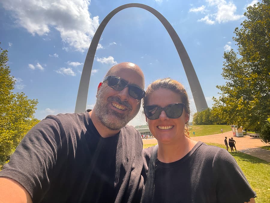 Gateway Arch selfie