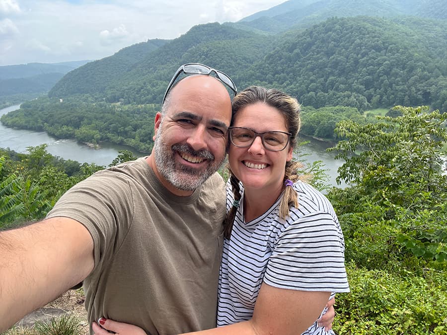 selfie at New River Gorge National Park