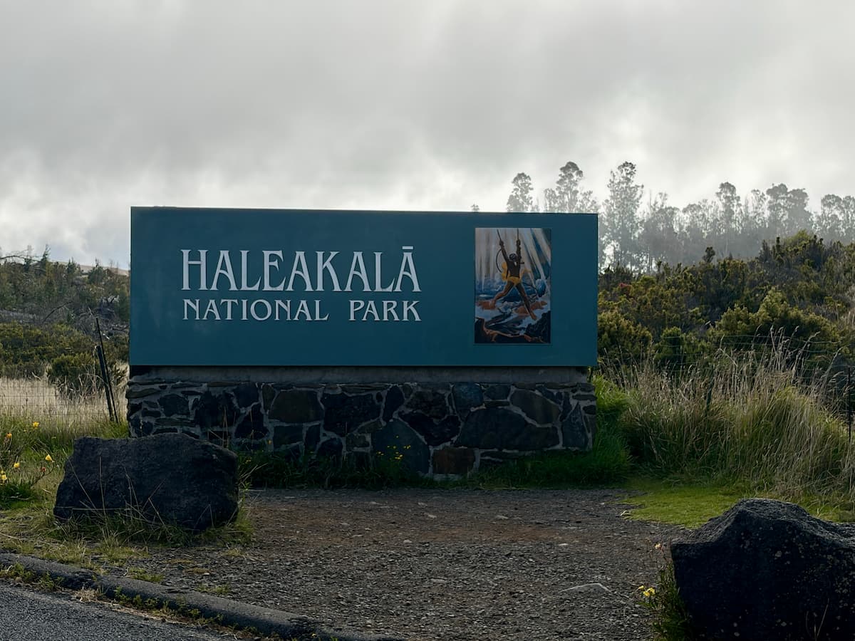 sign to get in to national park